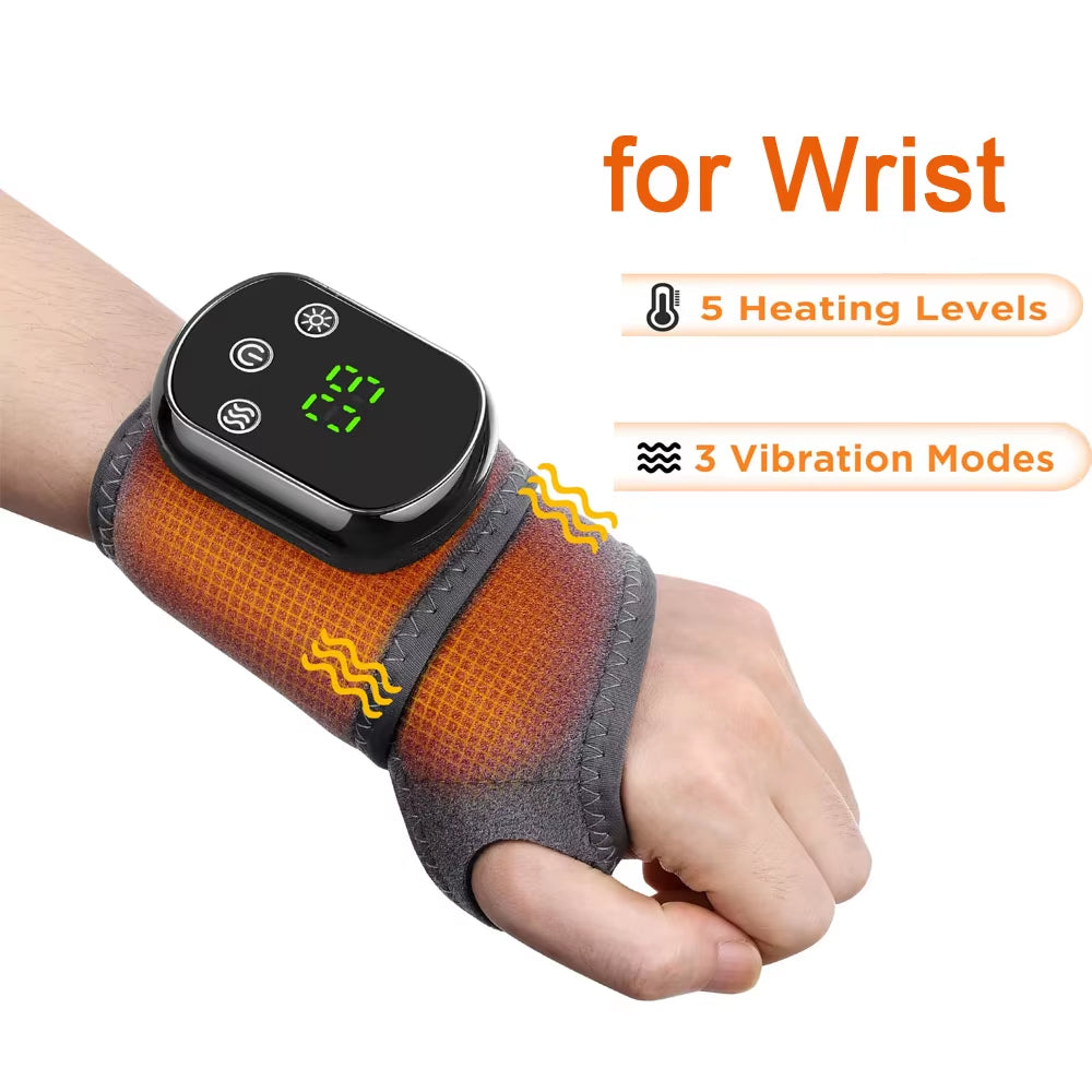 Electric Ankle Protector Ankle & Wrist Massager Foot Brace Hot Compress Vibration Ankle Support Guard Band Muscle Relaxation
