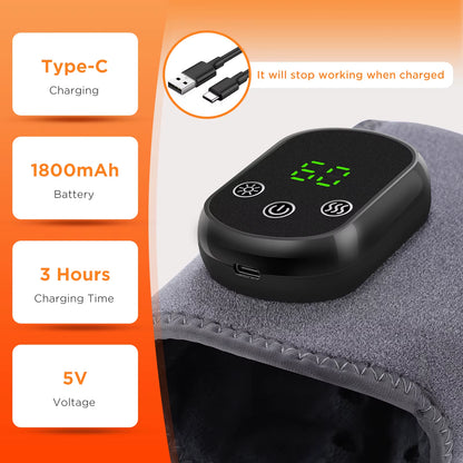Electric Ankle Protector Ankle & Wrist Massager Foot Brace Hot Compress Vibration Ankle Support Guard Band Muscle Relaxation