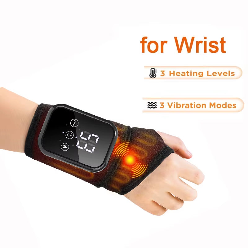 Electric Ankle Protector Ankle & Wrist Massager Foot Brace Hot Compress Vibration Ankle Support Guard Band Muscle Relaxation